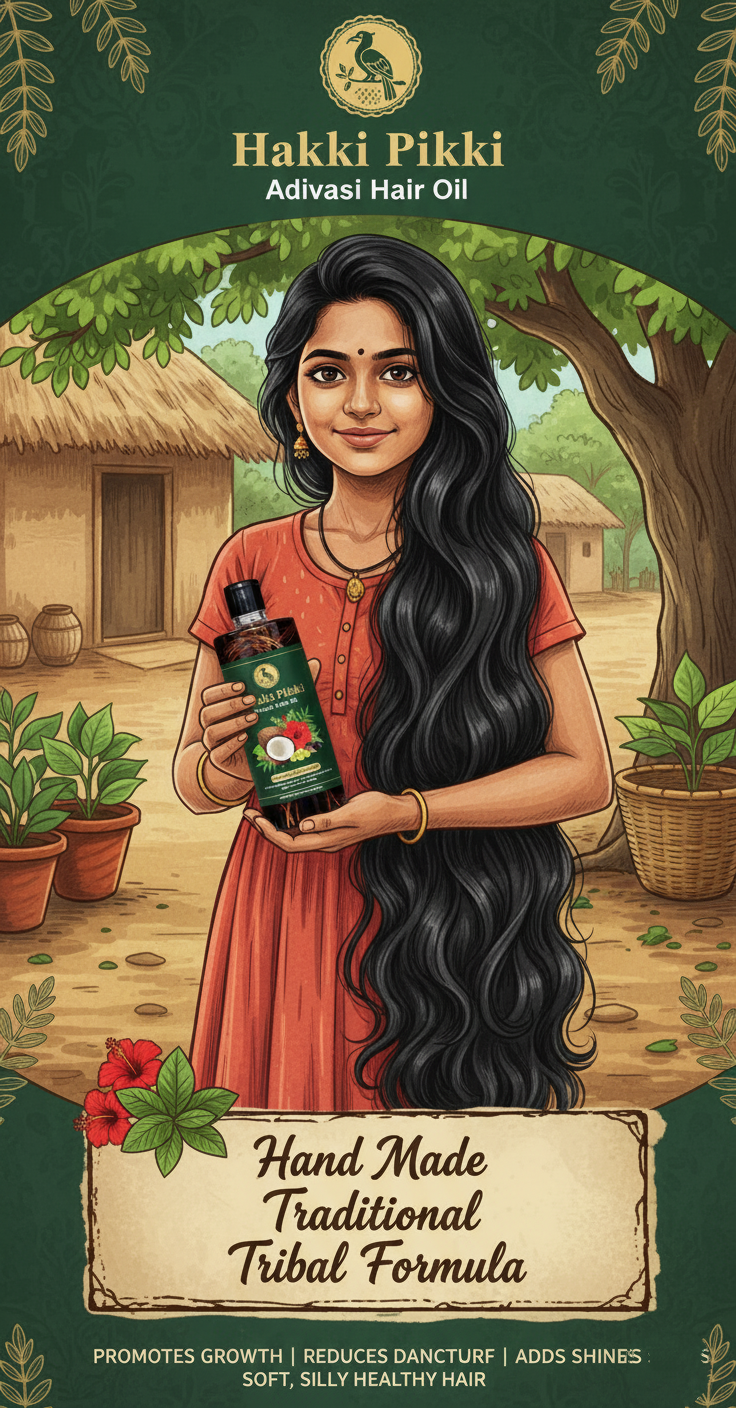 Adivasi Hakki Pikki Herbal Hair Oil