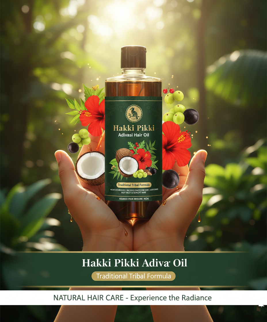 Adivasi Hakki Pikki Herbal Hair Oil