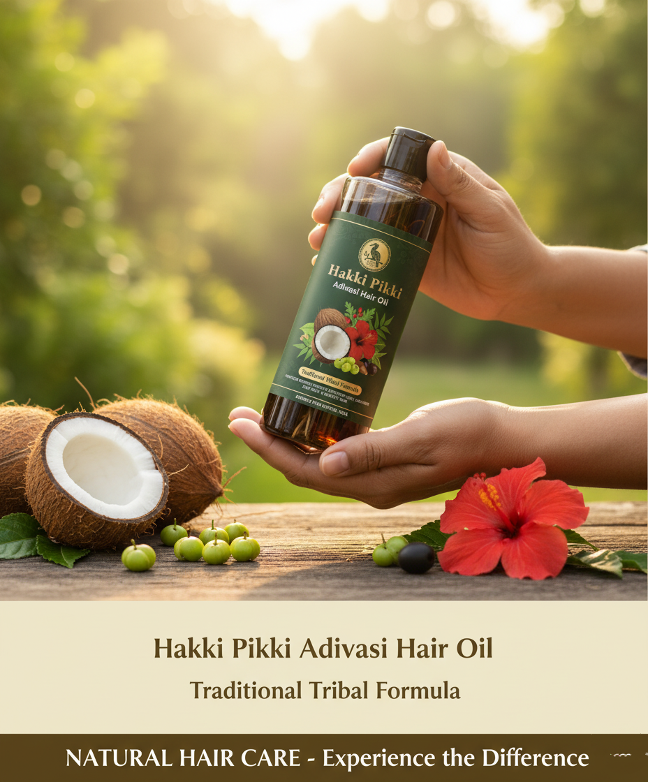 Adivasi Hakki Pikki Herbal Hair Oil