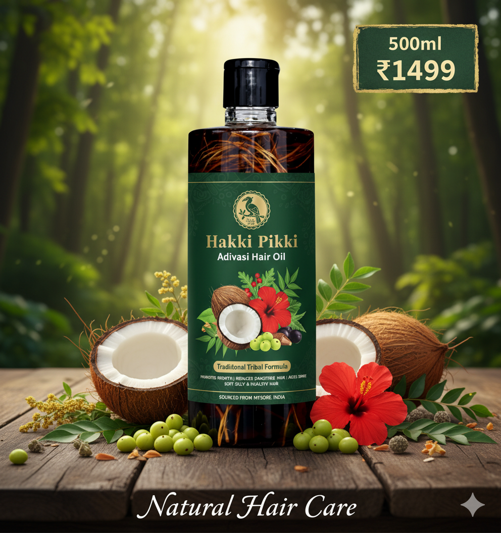 Adivasi Hakki Pikki Herbal Hair Oil